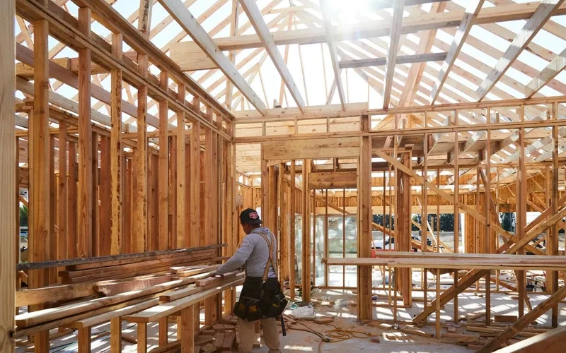 House framing structure built by Petra Development